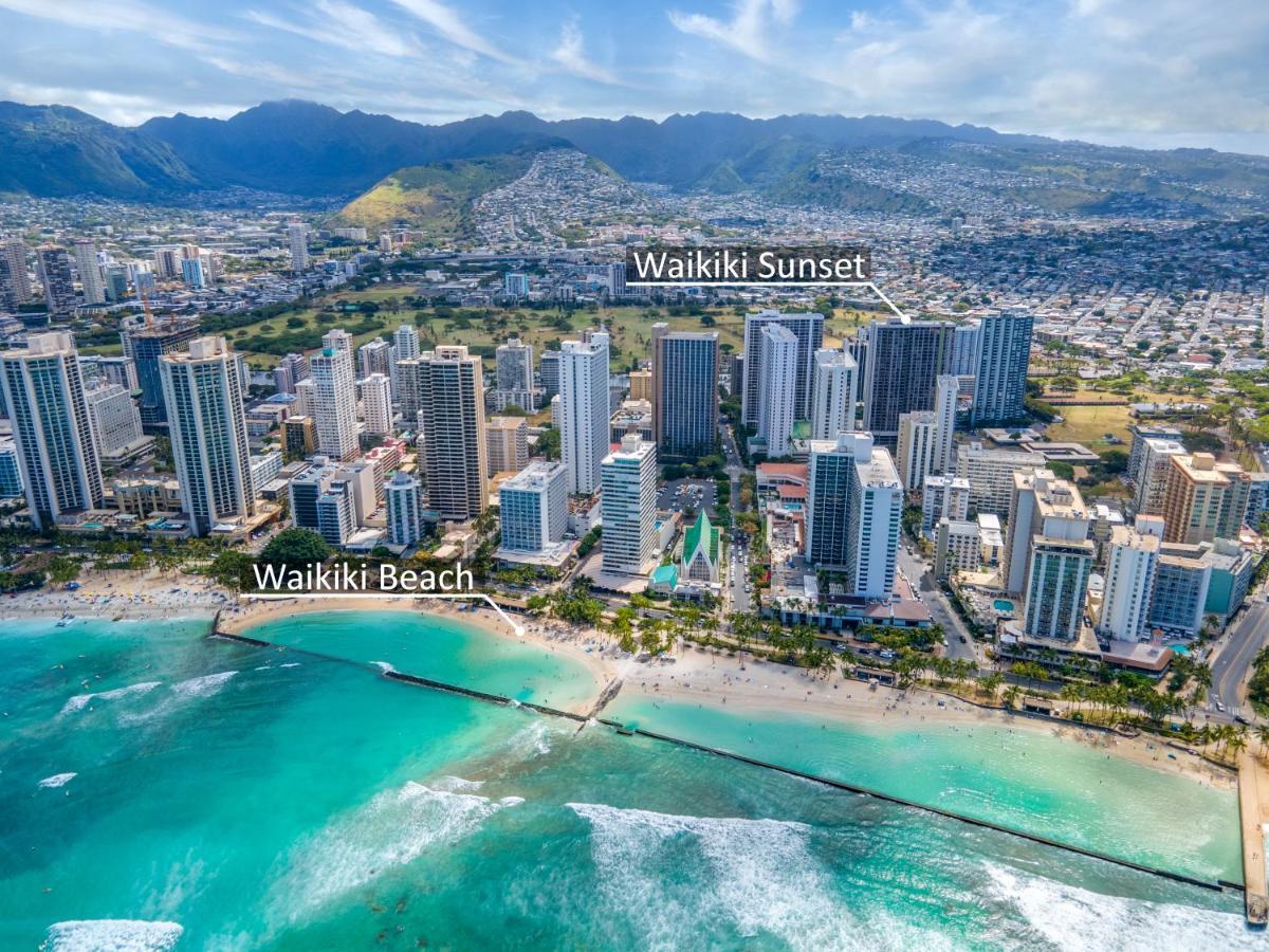 Beautiful Mountain View In Waikiki Sunset With Parking Apartment Хонолулу Екстериор снимка